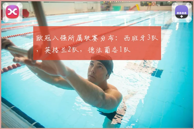 欧冠八强所属联赛分布：西班牙3队，英格兰2队，德法葡各1队